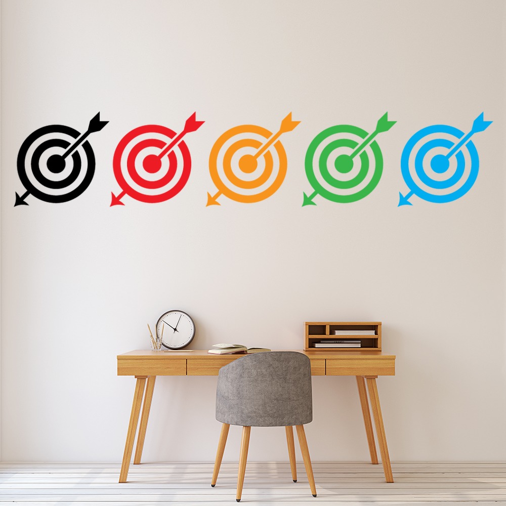 Rainbow Targets Archery Wall Sticker