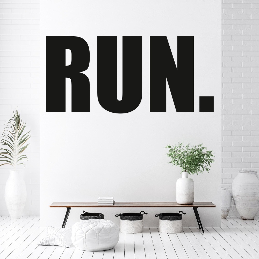 Run Athletics Sports Running Wall Sticker