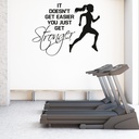 It doesnt Get Easier Running Quote Wall Sticker