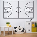 Basketball Court Sports Wall Sticker