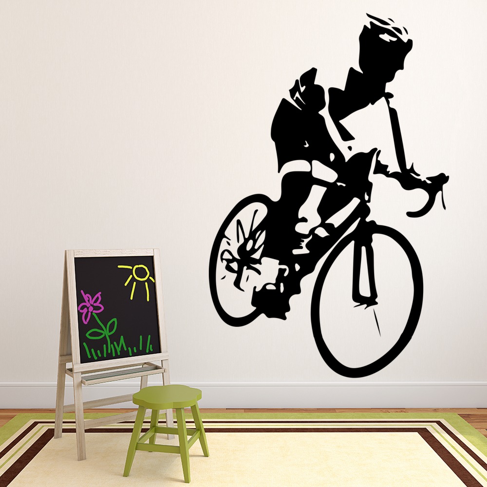 Mountain Biking Sports Bike Wall Sticker