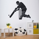 Batsman Cricket Kids School Wall Sticker