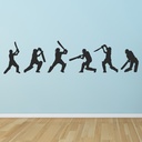 Cricket Team Players Wall Sticker