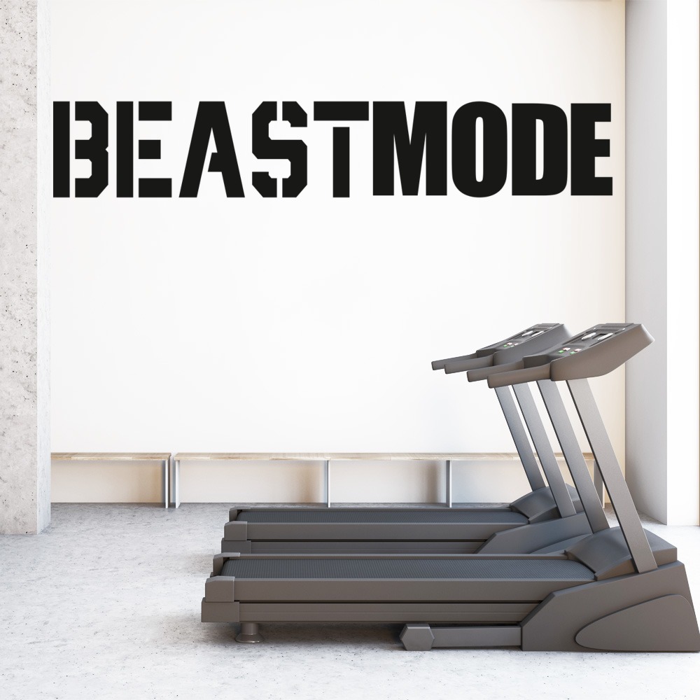 Beastmode Fitness Gym Wall Sticker