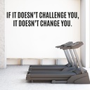 Challenge Change Quote Fitness Gym Wall Sticker