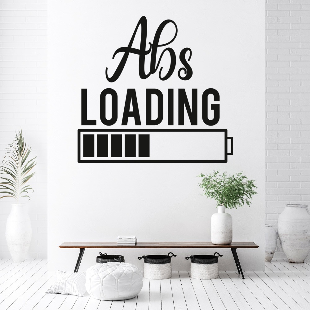Abs Loading Bodybuilding Fitness Gym Wall Sticker | Icon Wall Stickers