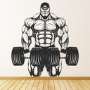 Weight Lifting Fitness Gym Wall Sticker