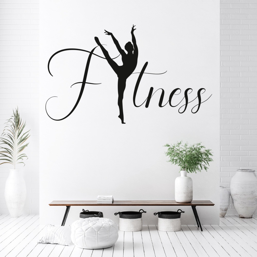 Dance Fitness Gym Wall Sticker