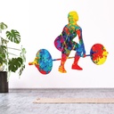 Weight Training 2 Fitness Gym Wall Sticker
