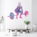 Weight Training 3 Fitness Gym Wall Sticker