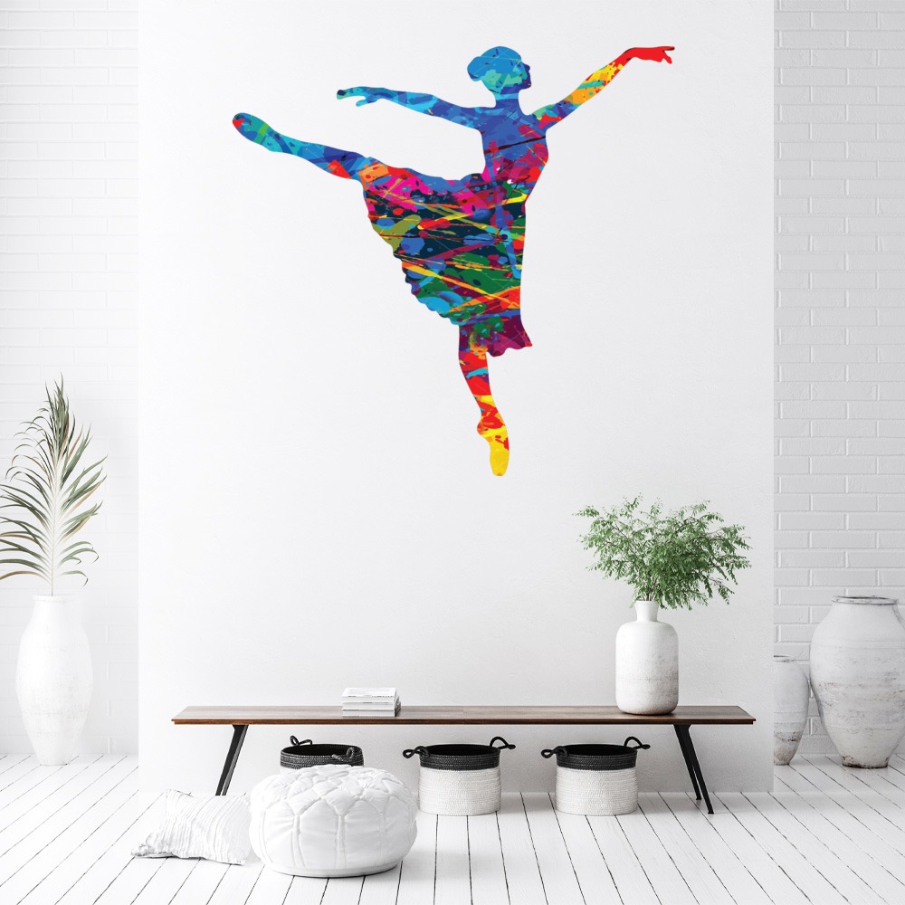 Arabesque Ballet Gymnastics Wall Sticker