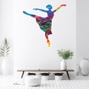 Arabesque Ballet Gymnastics Wall Sticker