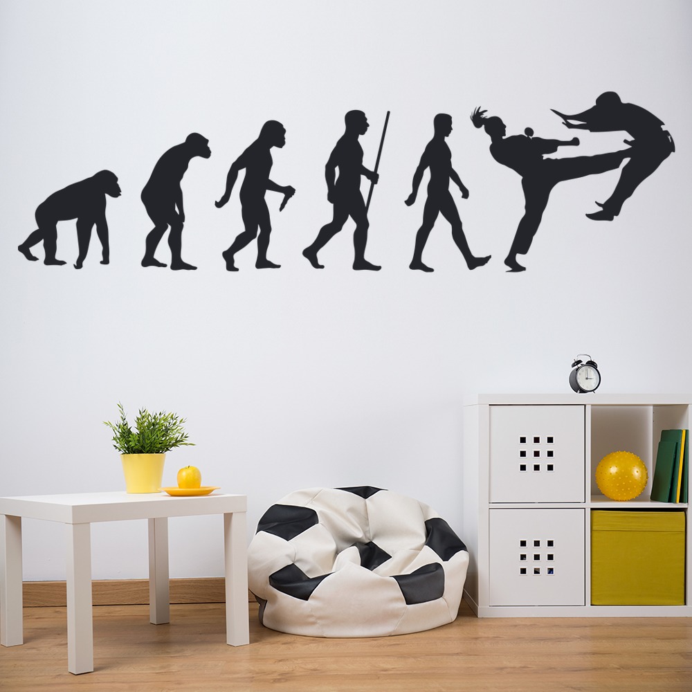 Evolution Taekwondo Martial Arts Wall Sticker