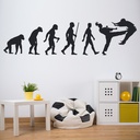 Evolution Taekwondo Martial Arts Wall Sticker