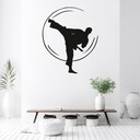 Karate Kick Martial Arts Wall Sticker - Mod6