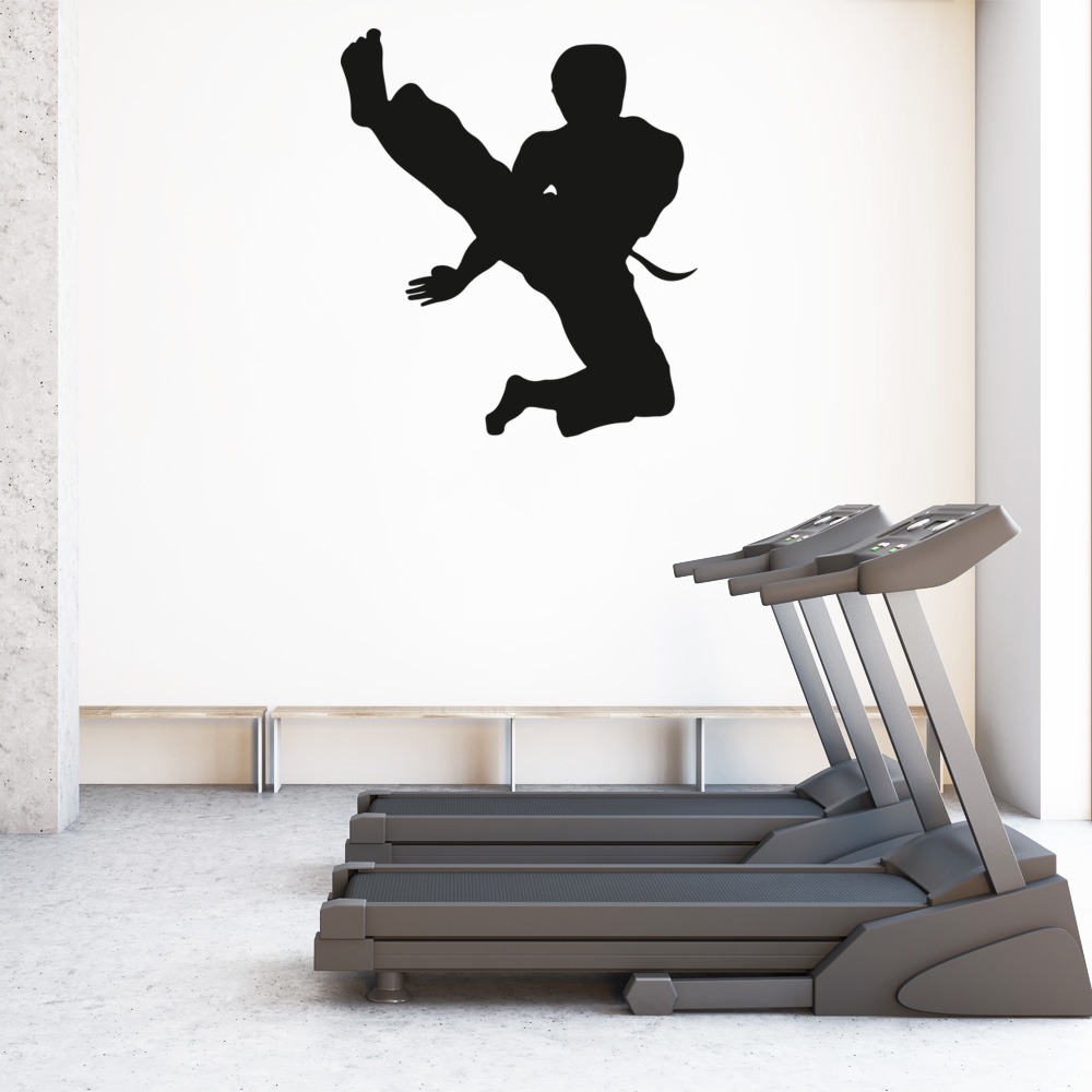 Martial Arts Karate Kick Wall Sticker - Mod1