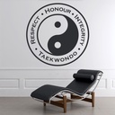 Taekwondo Badge Martial Arts Wall Sticker