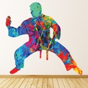 Karate Pose Martial Arts Wall Sticker