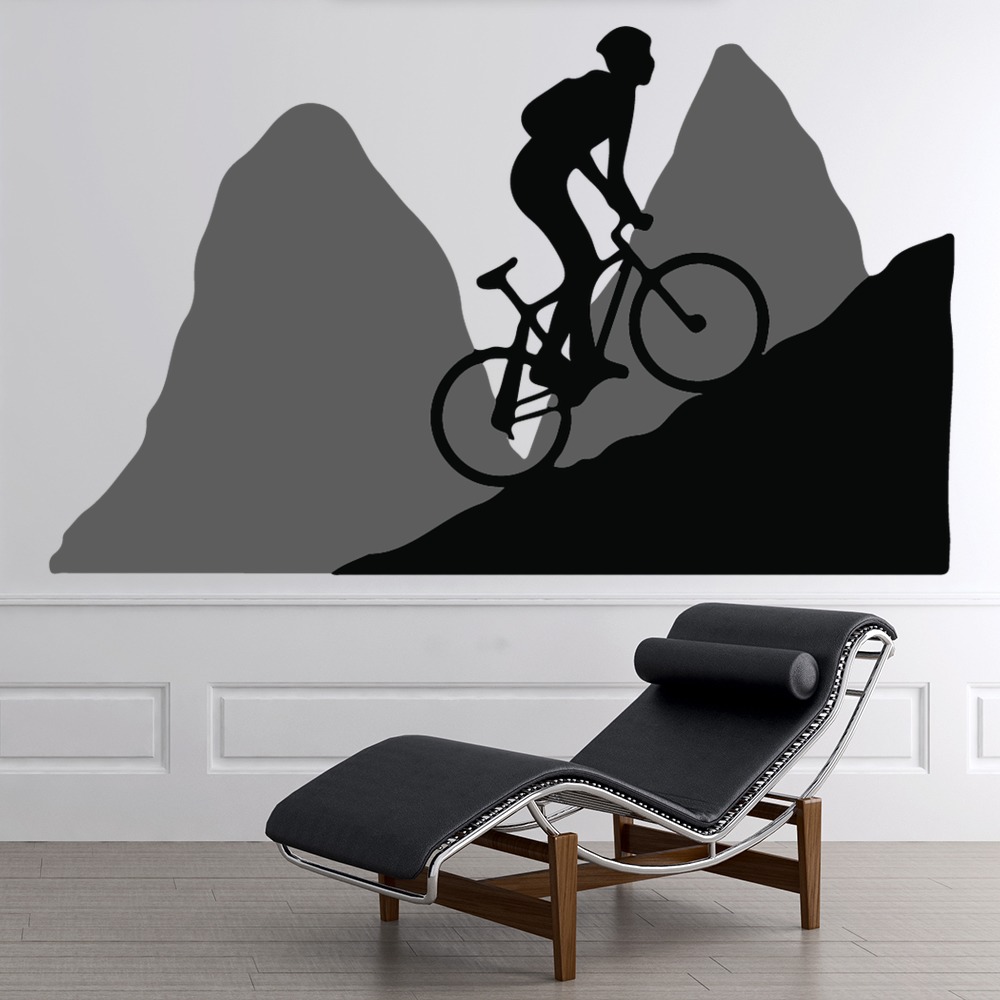 Mountain Bike Cyclist Sports Wall Sticker