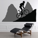 Mountain Bike Cyclist Sports Wall Sticker