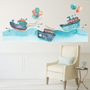 Ships At Sea Bathroom Kids Wall Sticker Scene