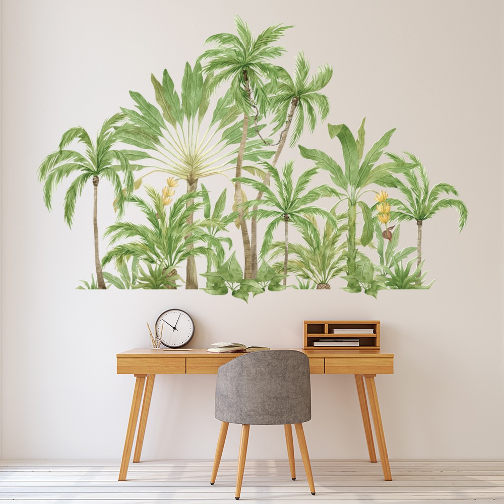 Tropical Green Palm Trees Wall Sticker