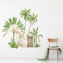 Parrots & Tropical Trees Wall Sticker
