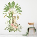 Leopard Safari & Tropical Palm Trees Wall Sticker