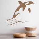 Killer Whale Under The Sea Wall Sticker - Mod7