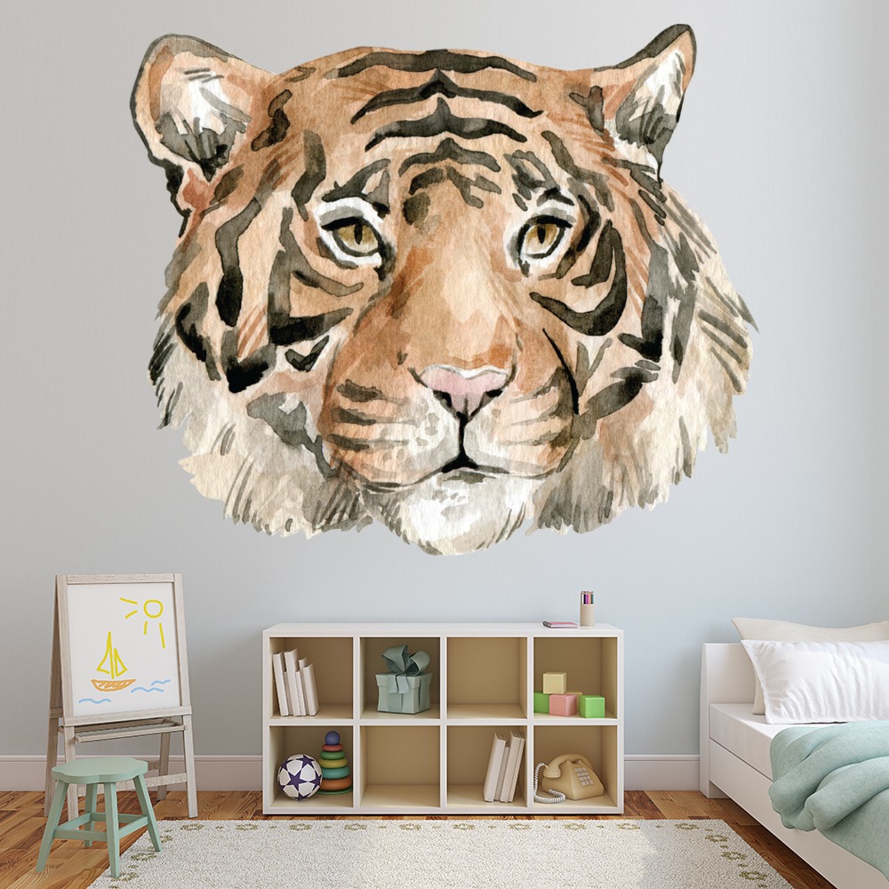 Tiger Portrait Jungle Wall Sticker | Icon Wall Stickers