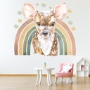 Rainbow Deer Childrens Nursery Wall Sticker