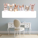 Peeking Woodland Animals Cute Nursery Wall Sticker