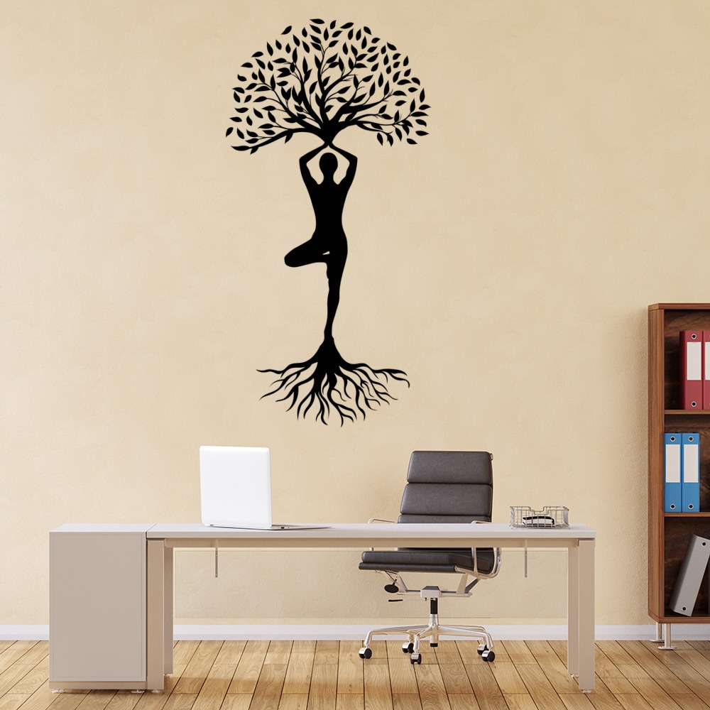 Yoga Tree Yoga Studio Decor Wall Sticker