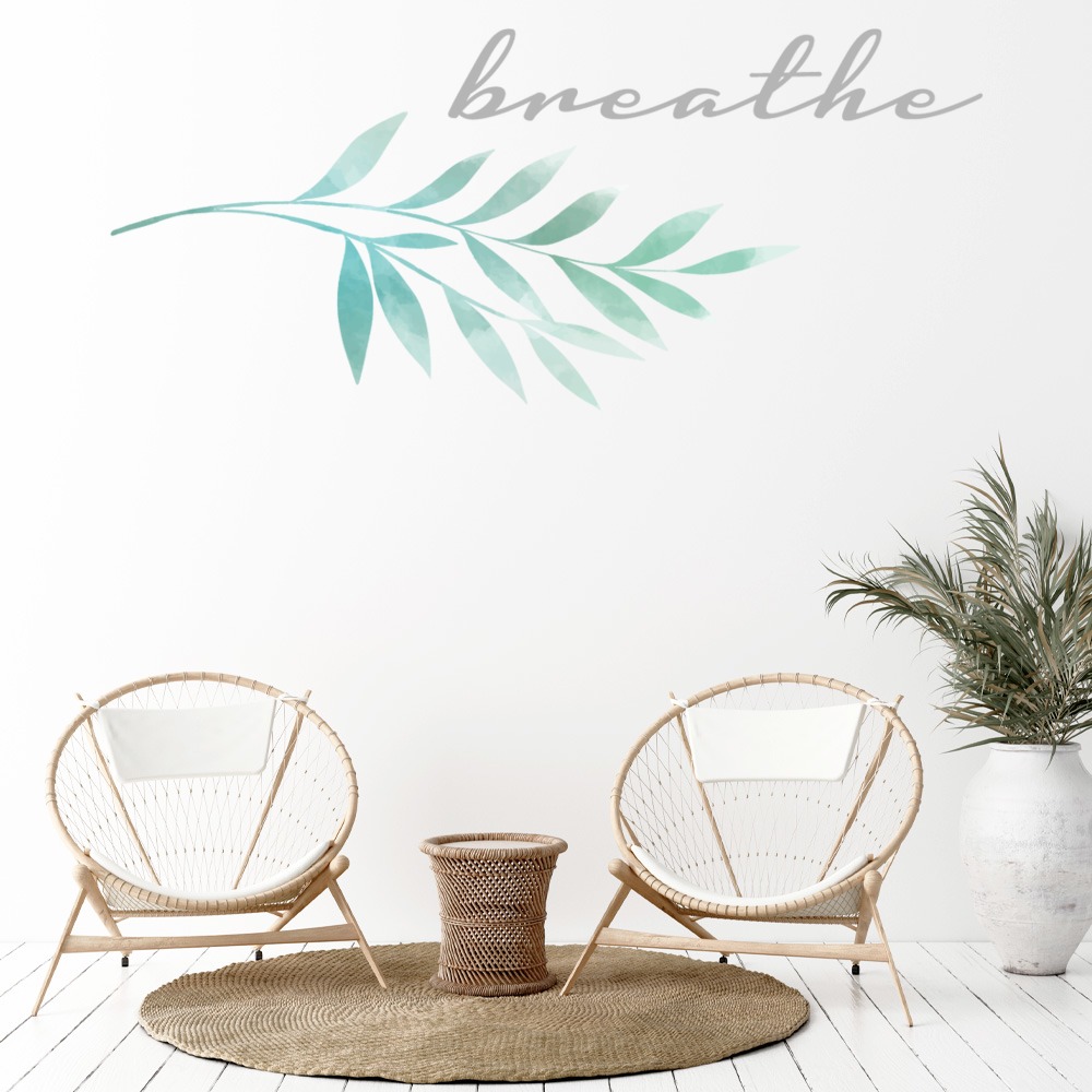 Breathe Yoga Yoga Wall Sticker