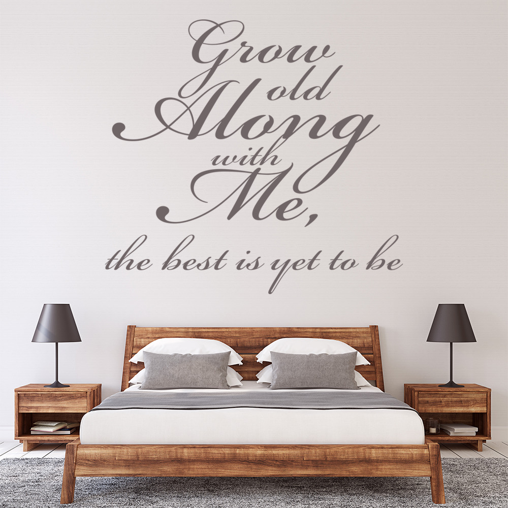 Grow Old Family Quote Wall Sticker