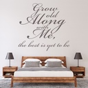Grow Old Family Quote Wall Sticker