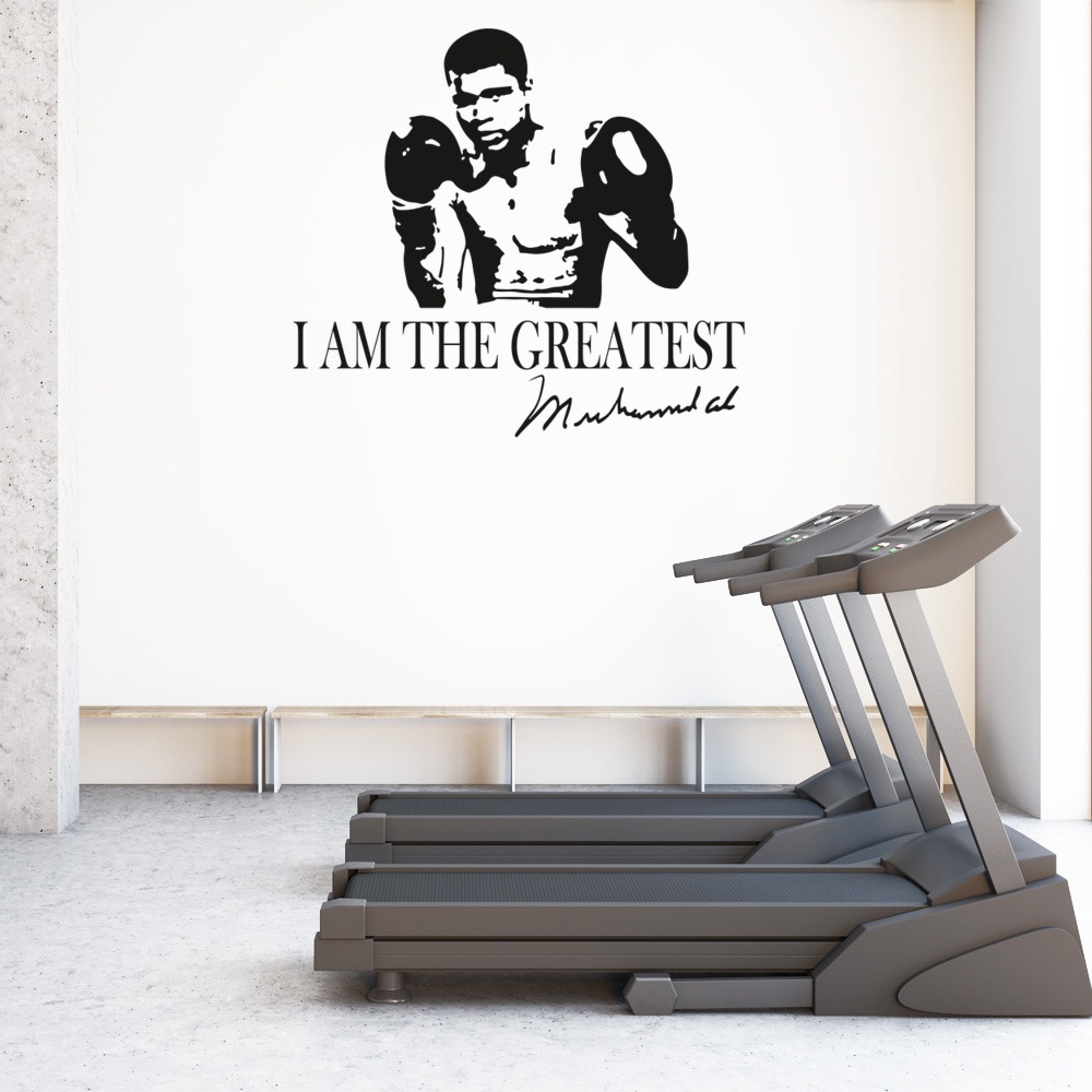 I Am The Greatest, Muhammad Ali Boxing Quote Wall Sticker