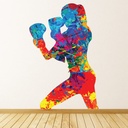 Female Boxer Boxing Wall Sticker