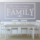 Start And End Family Quote Wall Sticker - Mod6