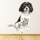 Black Springer Spaniel Dog Wall Sticker