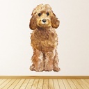 Golden Honey Cockapoo Dog Wall Sticker
