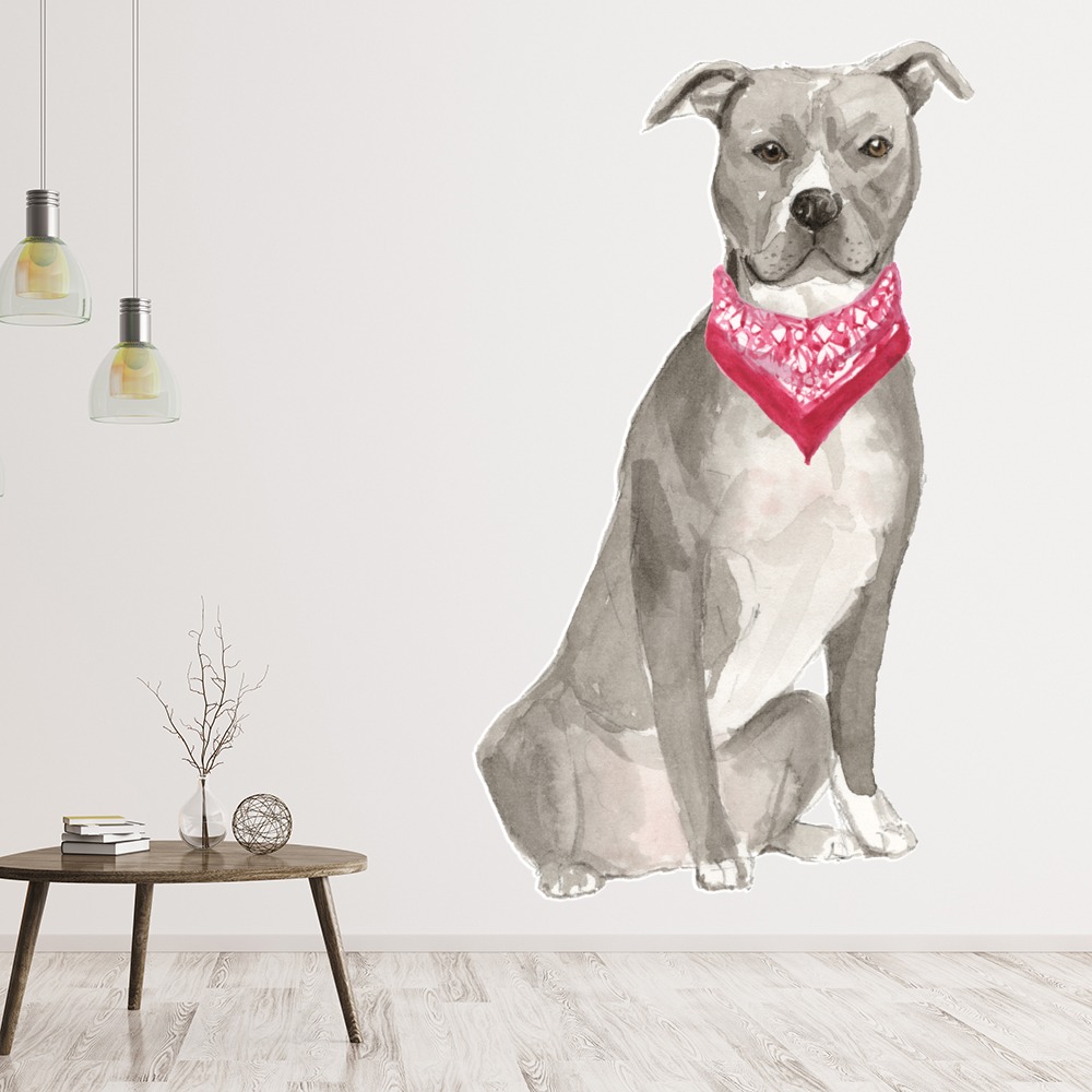 American Staffordshire Terrier Dog Kennels Grooming Wall Sticker