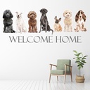 Personalised Text Dog Kennels Grooming Wall Sticker