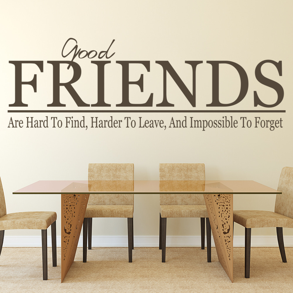 Good Friends Kitchen Quote Wall Sticker