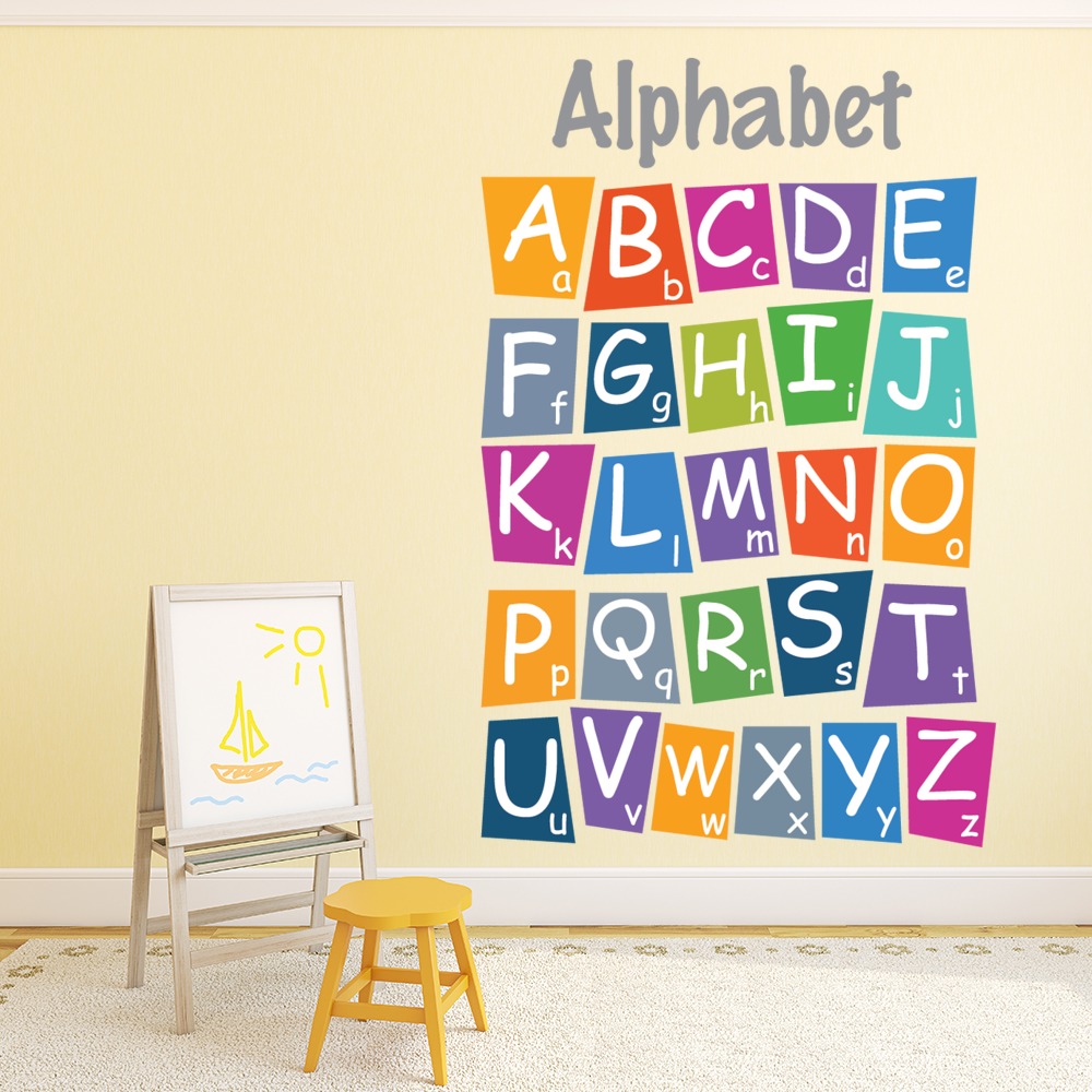 Alphabet Nursery Classroom School Wall Sticker | Icon Wall Stickers