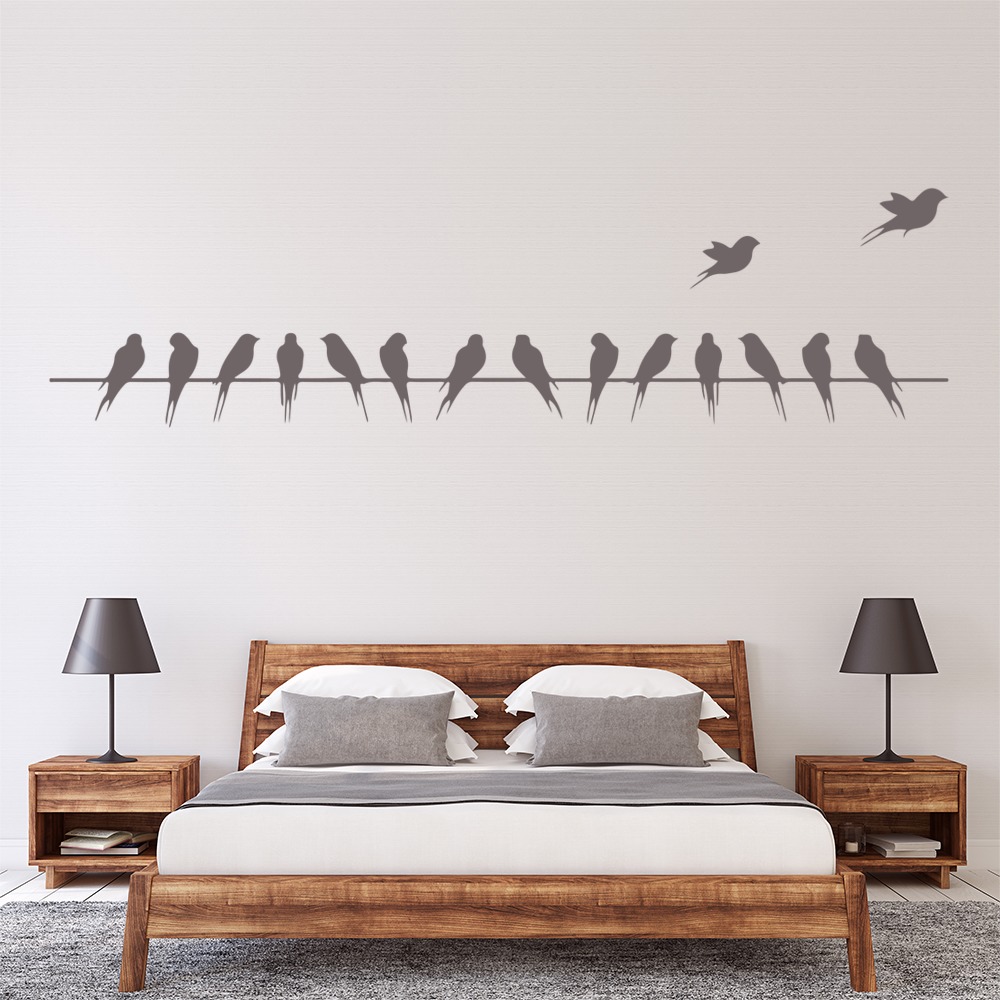 Birds On A Wire Wall Sticker