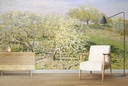 Spring Fruit Trees in Bloom Wall Mural Artist Claude Monet