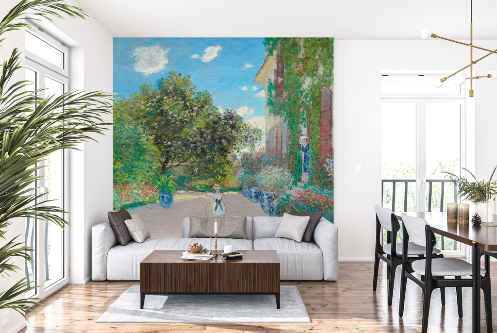 The Artists House at Argenteuil Wall Mural Artist Claude Monet