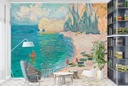 The Beach and the Falaise dAmont (1885) Wall Mural Artist Claude Monet
