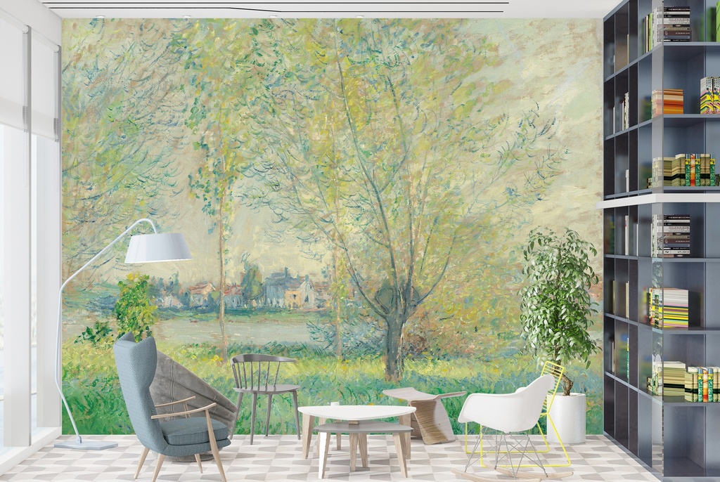 The Willows (1880) Wall Mural Artist Claude Monet